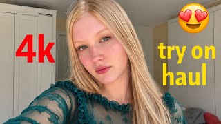 Download lagu [4K] Transparent Lingerie & See-through Dress Micro Bikini Try-On Haul With Me  mp3