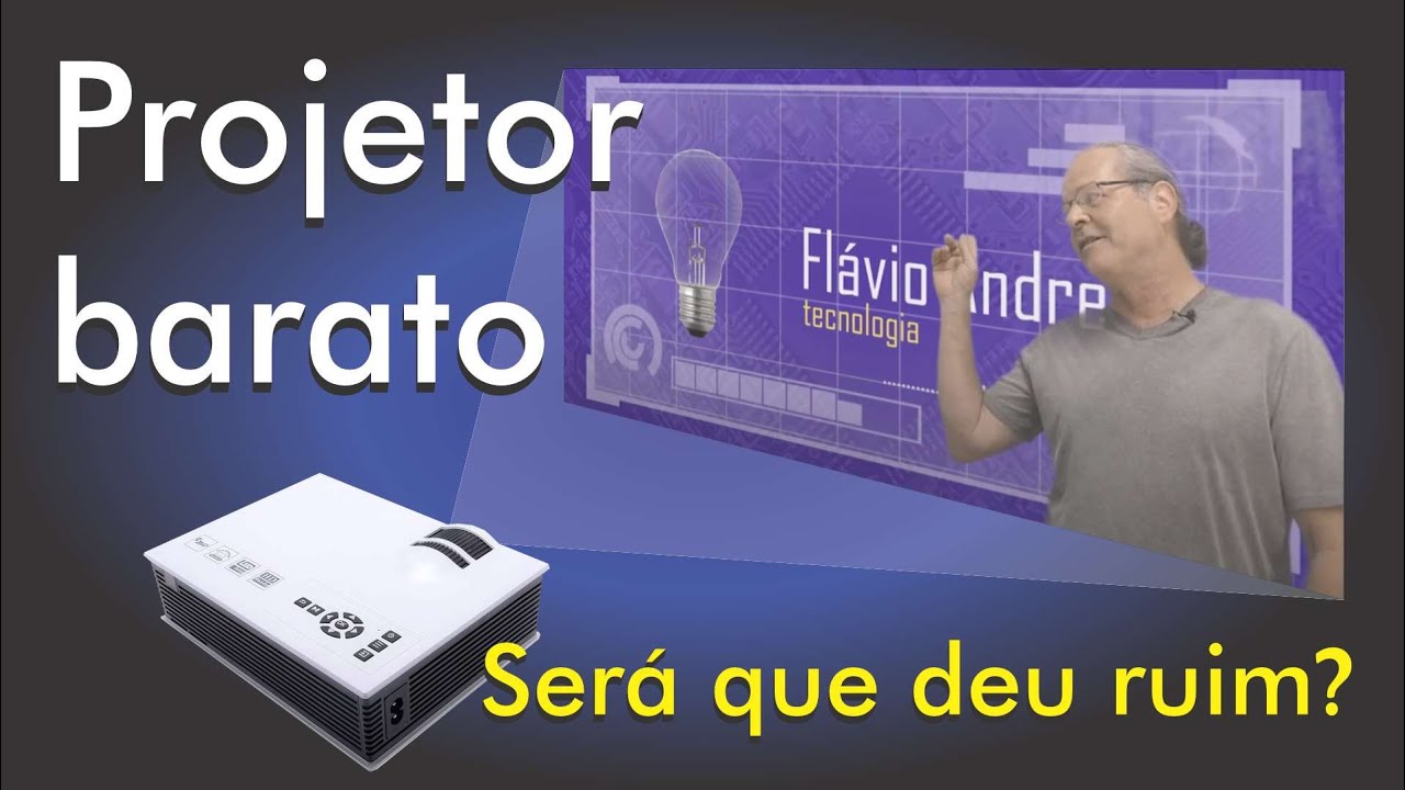 Projetor barato da internet, o que esperar? Será que vai dar momentos de alegria ou frustação?