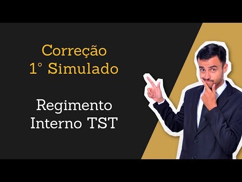 Simulado Regimento Interno TST - Correção