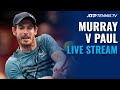 Andy Murray vs Tommy Paul  | 2021 Stockholm Open Live Stream