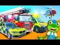 Emergency Vehicles Gecko S Real Vehicles Fire Truck Police Car And More Learning For Kids