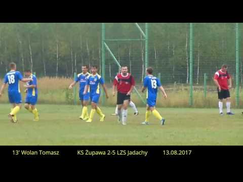 KS Żupawa - LZS Jadachy (gol na 0-1 Wolan Tomasz) 1.kolejka Klasy "A" 13.08.2017