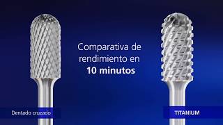 Fresas de metal duro PFERD dentado TITANIUM para aplicaciones de alto rendimiento