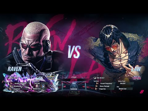BSK (Law) VS WillCent (Raven) Tekken 8 Ranked