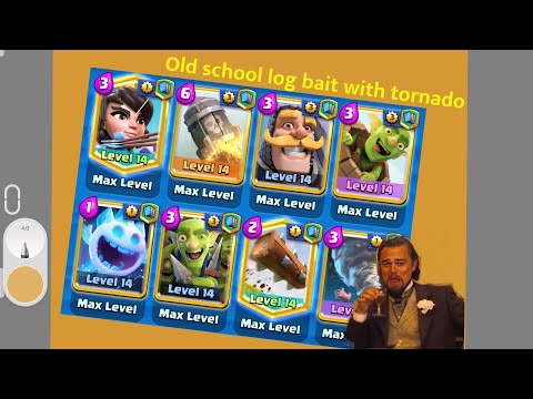 Old school log bait with tornado!!!!#clashroyale#logbait