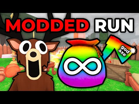 Trying Out MODDED 99 NIGHTS IN THE FOREST! (ACTUALLY INSANE!)