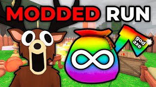 Trying Out MODDED 99 NIGHTS IN THE FOREST! (ACTUALLY INSANE!)