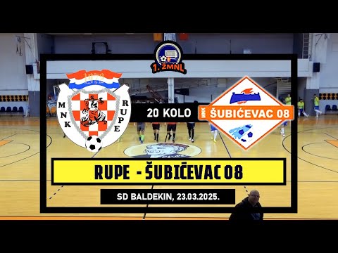 1. ŽMNL: RUPE - ŠUBIĆEVAC 08  2:6, 23.03.2025.