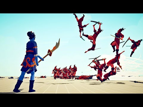 100x PIRATE QUEEN vs 100x LADY RED JADE | TABS Totally Accurate Battle Simulator