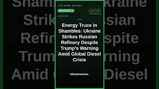 Energy Truce In Shambles: Ukraine Strikes Russian Refinery Despite Trump's Warning Amid Global Diesel Crisis