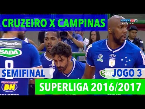 Cruzeiro x Campinas - Semifinal (JOGO 3) - Superliga de Vôlei Masculino 2016-2017