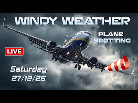 🔴LIVE Windy Weather Plane Spotting Action! at Dublin Airport 27/12/25 #dublinairport #aviation