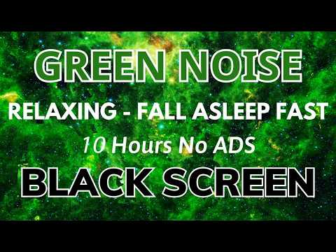 Black Screen Green Noise Sound – Calm Sleep Therapy, Focus Noise, Study Background, Stress Relief