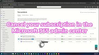 Mange your subscription in the Microsoft 365 admin center