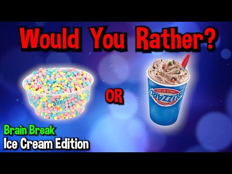 Would You Rather? Workout! (Ice Cream Edition) - At Home Family Fun Fitness Activity - Brain Break