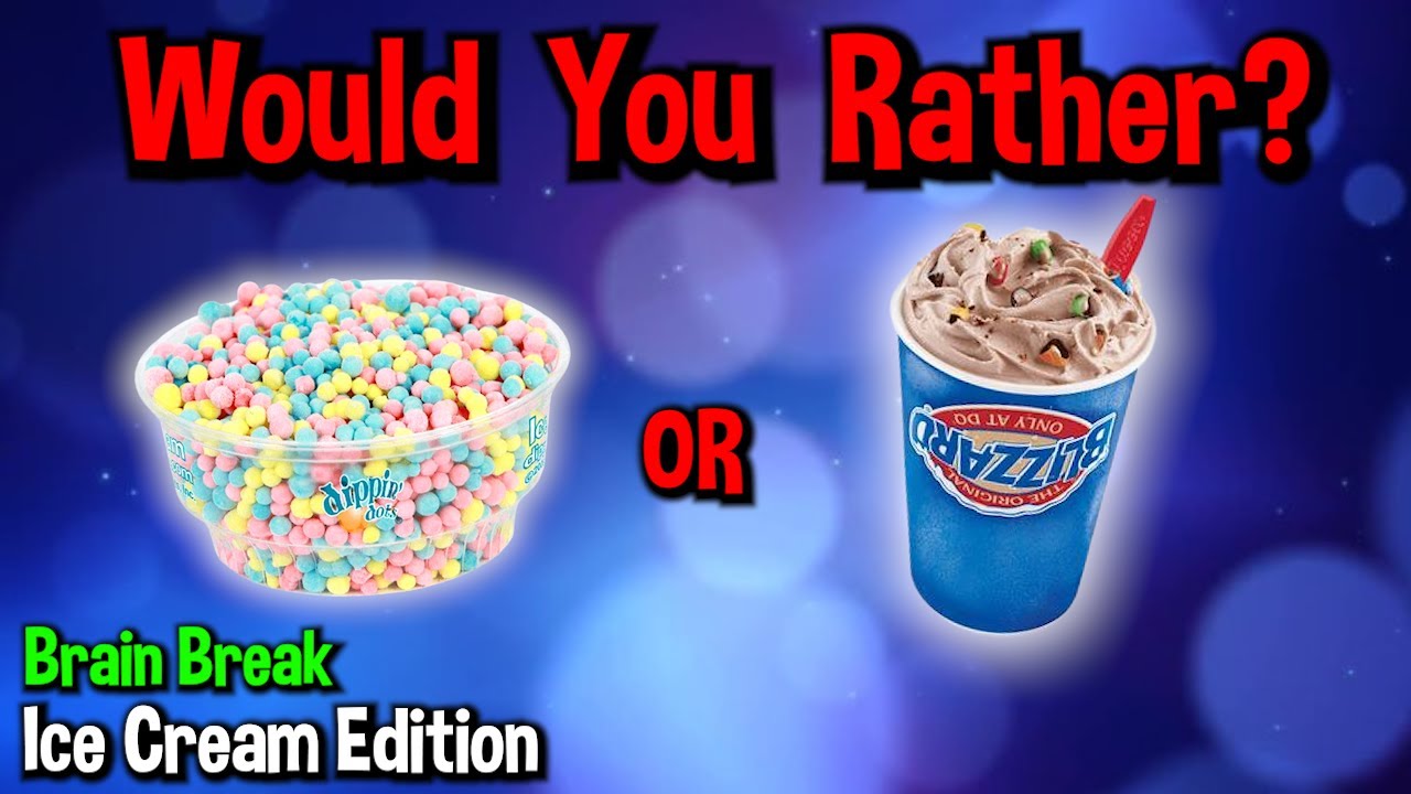 Would You Rather? Workout! (Ice Cream Edition) - At Home Family Fun Fitness Activity - Brain Break