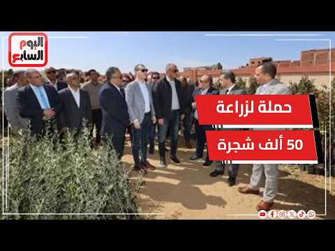 محافظ كفر الشيخ يدشن حملة لزراعة 50 ألف شجرة مثمرة بقرى الرياض