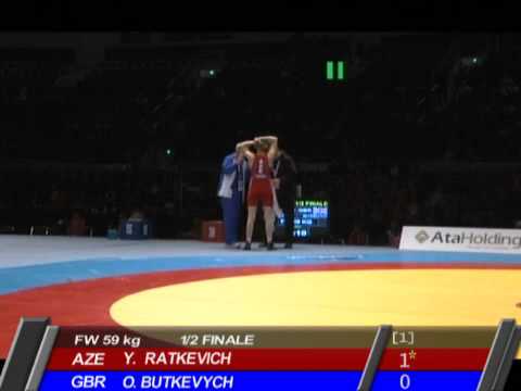 FW 59KG Olga Butkevych (GBR) - Yuliya Ratkevich (AZE)