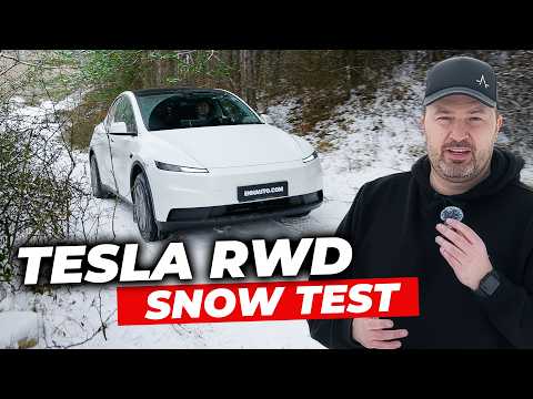 Can a RWD Tesla handle the snow? | Model Y Juniper Standard