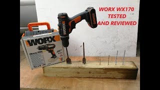 WORX WX170 20V DRILL DRIVER TESTED