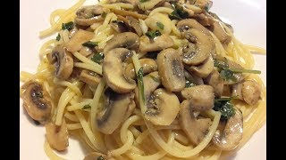 ✔️ Spaghettis aux champignons #vegan