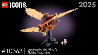 LEGO Icons - Létající stroj Leonarda da Vinciho