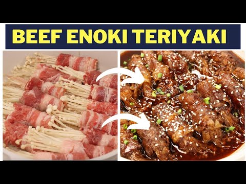 Super Easy Beef Enoki Roll - Teriyaki | Pinoy Recipe