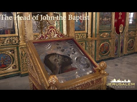 Renovated Church of John the Baptist Jerusalem - See fragments of John the Baptist Skull