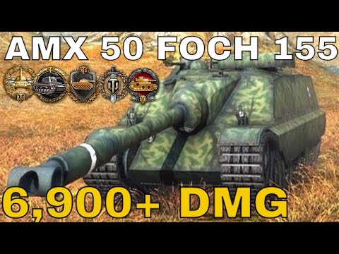 World of Tanks  AMX 50 Foch (155) - 8 Kills - 6.9K Damage