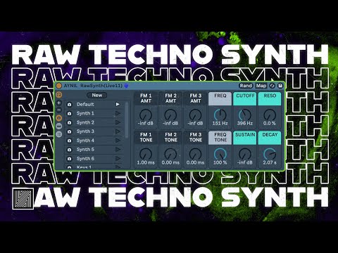 How to Make Raw Techno Synth (Free Rack) [Ableton Techno Tutorial]