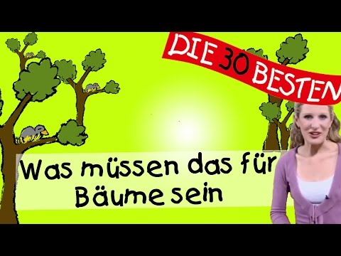 Was müssen das für Bäume sein - Anleitung zum Bewegen || Kinderlieder