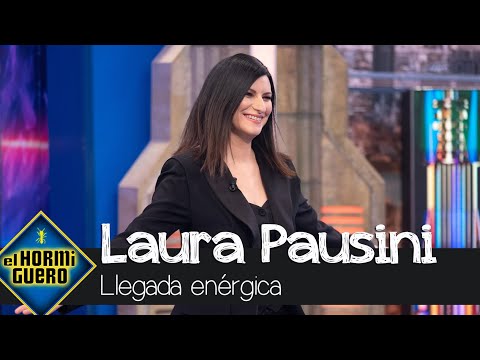 Laura Pausini llena el plató de energía con su llegada - El Hormiguero