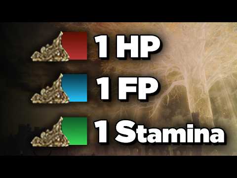 Elden Ring's DLC but I only have 1 HP, 1 FP, and 1 STAMINA