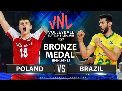 Волейбол Poland vs Brazil | Bronze Medal Match | Highlights | Men's VNL 2019