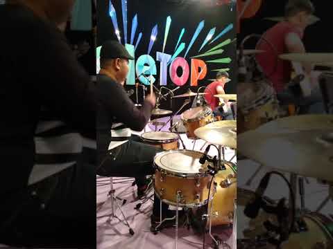 luqmanfaiz kepuraanmu drum cover by fendy caliph buskers  #hentakrentak. #blinddrummer