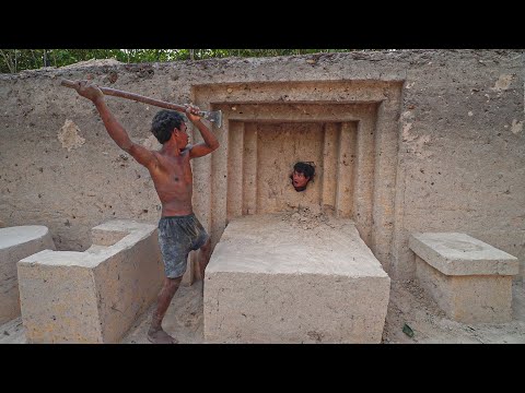 Amazing Building and Talent Skill | Building The Most Underground Tunnel House with Privat Pool