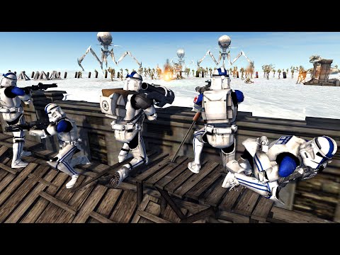 Largest CLONE WARS Trench Invasion EVER! - Men of War: Star Wars Mod Battle Simulator