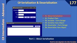 C# Serialization | Part 1 - About Serialization | C# Advanced #177