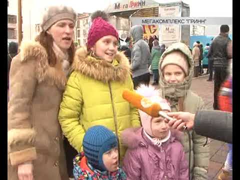 Шумно и по-народному массово проводили Масленицу и площадке "Мегагринна"
