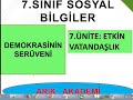 6. Sınıf  Sosyal Bilgiler Dersi  Hayatın İçinde Demokrasi       KANALIMIZA ÜCRETSİZ ABONE OLARAK PAYLAŞIMLARIMIZI TAKİP EDEBİLİRSİNİZ. konu anlatım videosunu izle