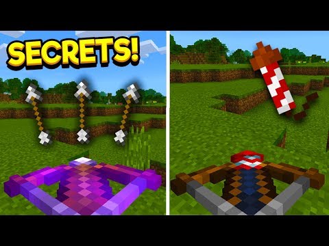 CROSSBOWS & ROCKETS?! - Secrets/Features For The Crossbow In Minecraft (PE/PC/XBOX)
