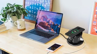 MX 7011 Table Top Power Hub Ultimate Connectivity with 3 Sockets, USB, USB C, 20W PD Charger, and 15
