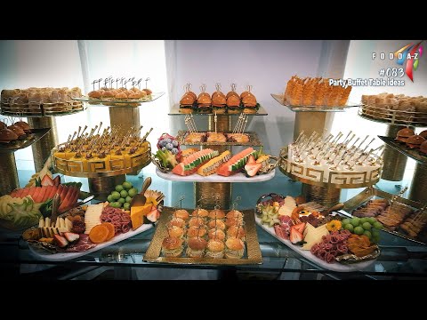 Wedding Appetizer Buffet Table #083 | catering food ideas | finger food ideas for party