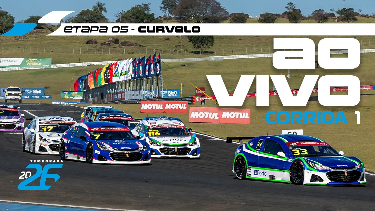 STOCK LIGHT 2026 AO VIVO | 5ª ETAPA - CORRIDA 1 | CURVELO, MG