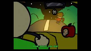 Cover art for Baldi runs over a student