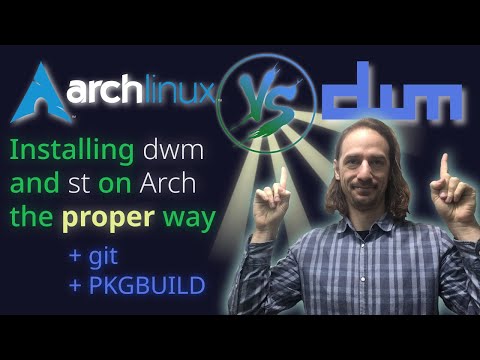 Installing DWM on Arch Linux the proper Arch Way