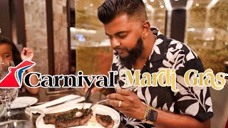 Fahrenheit 555 | Carnival Mardi Gras Steakhouse Vlog | First Sailing!