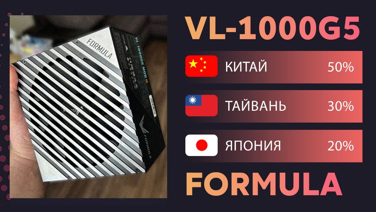ВНЕШНЕ ASUS А ЧТО ВНУТРИ? БЛОК ПИТАНИЯ ДЛЯ ПК FORMULA VL-1000G5 ATX 3.0