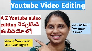 Youtube video editing in telugu | How to edit youtube videos on your phone