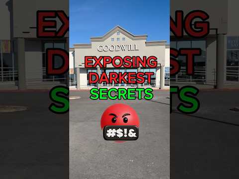 Goodwill thrift stores darkest secrets revealed! #thrifting #goodwill